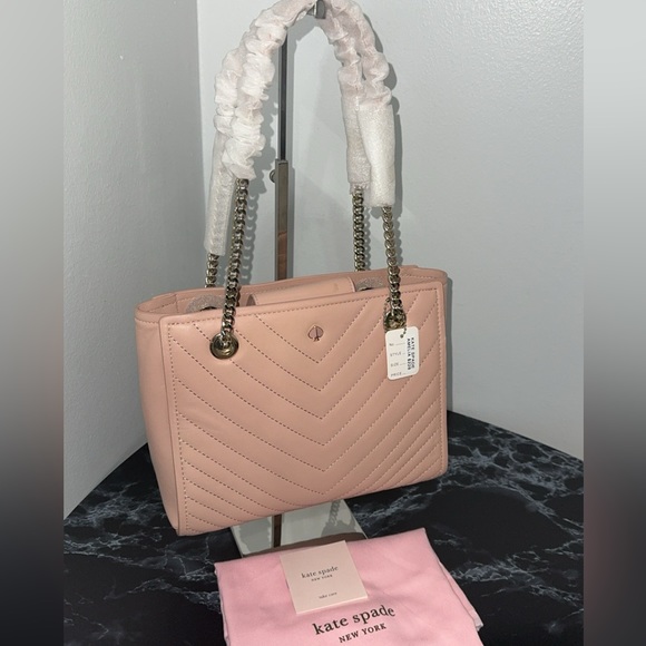 KATE SPADE Handbag Amelia Blush Pink Leather Tote AUTHENTIC NWT - Minor Damage - Picture 3 of 13
